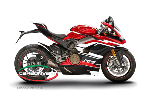 Carbonvani - Ducati Panigale V4 / S / Speciale "AGGRESSIVA" Design Carbon Fiber Full Fairing Kit - ROAD VERSION (8 pieces) Carbonvani - Ducati Panigale V4 / S / Speciale "AGGRESSIVA" Design Carbon Fiber Full Fairing Kit - ROAD VERSION (8 pieces)